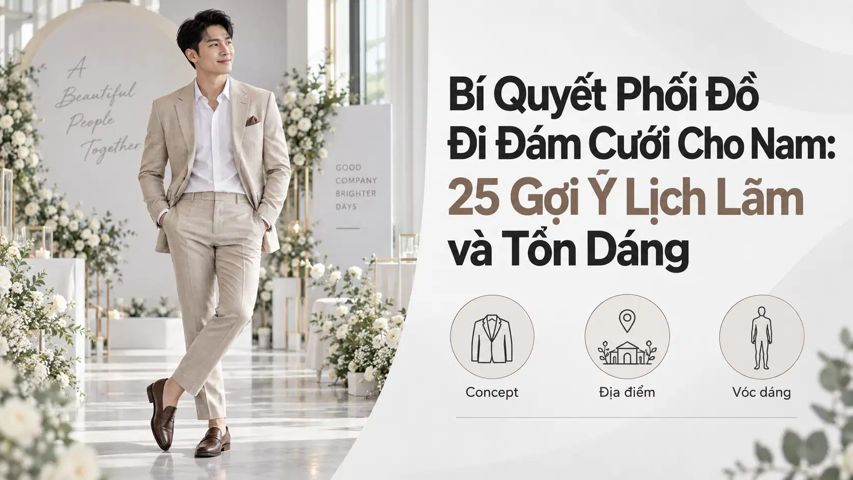 Bí Quyết Phối Đồ Đi Đám Cưới Cho Nam: 25 Gợi Ý Lịch Lãm và Tôn Dáng