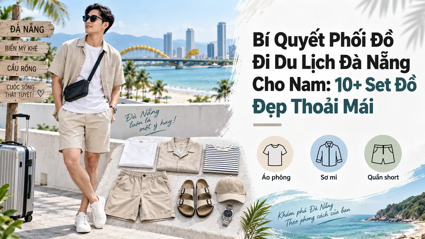 Bí Quyết Phối Đồ Đi Du Lịch Đà Nẵng Cho Nam: 10+ Set Đồ Đẹp Thoải Mái