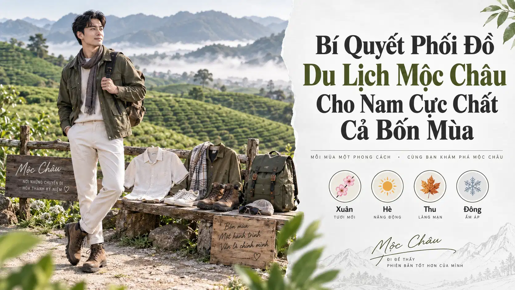 Bí Quyết Phối Đồ Du Lịch Mộc Châu Cho Nam Cực Chất Cả Bốn Mùa