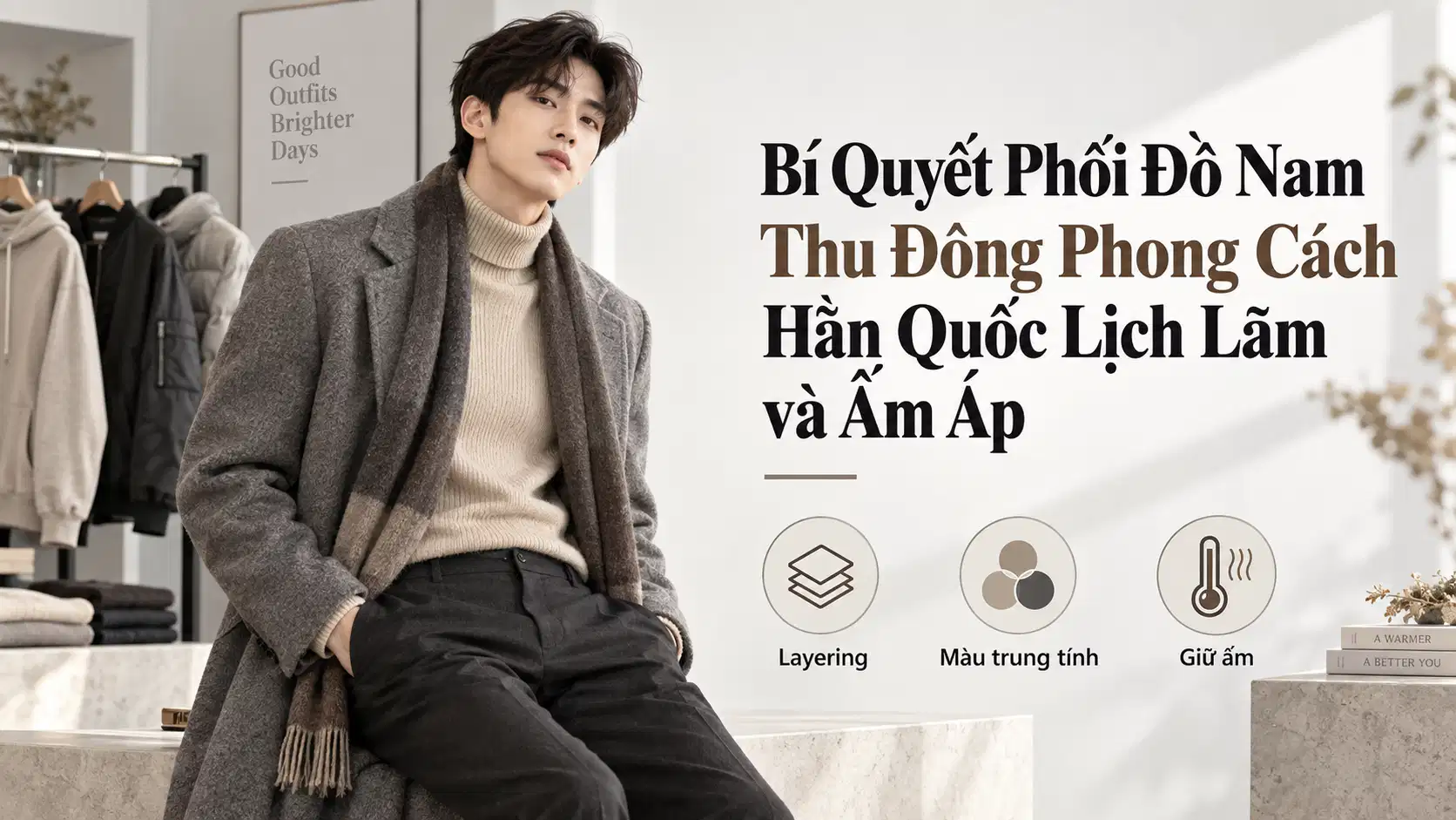 Bí Quyết Phối Đồ Nam Thu Đông Phong Cách Hàn Quốc Lịch Lãm và Ấm Áp