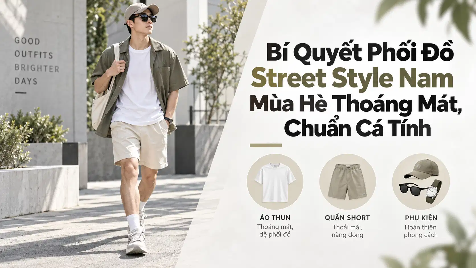 Bí Quyết Phối Đồ Street Style Nam Mùa Hè Thoáng Mát, Chuẩn Cá Tính