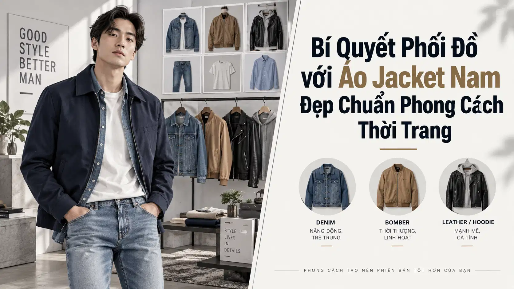 Bí Quyết Phối Đồ với Áo Jacket Nam Đẹp Chuẩn Phong Cách Thời Trang