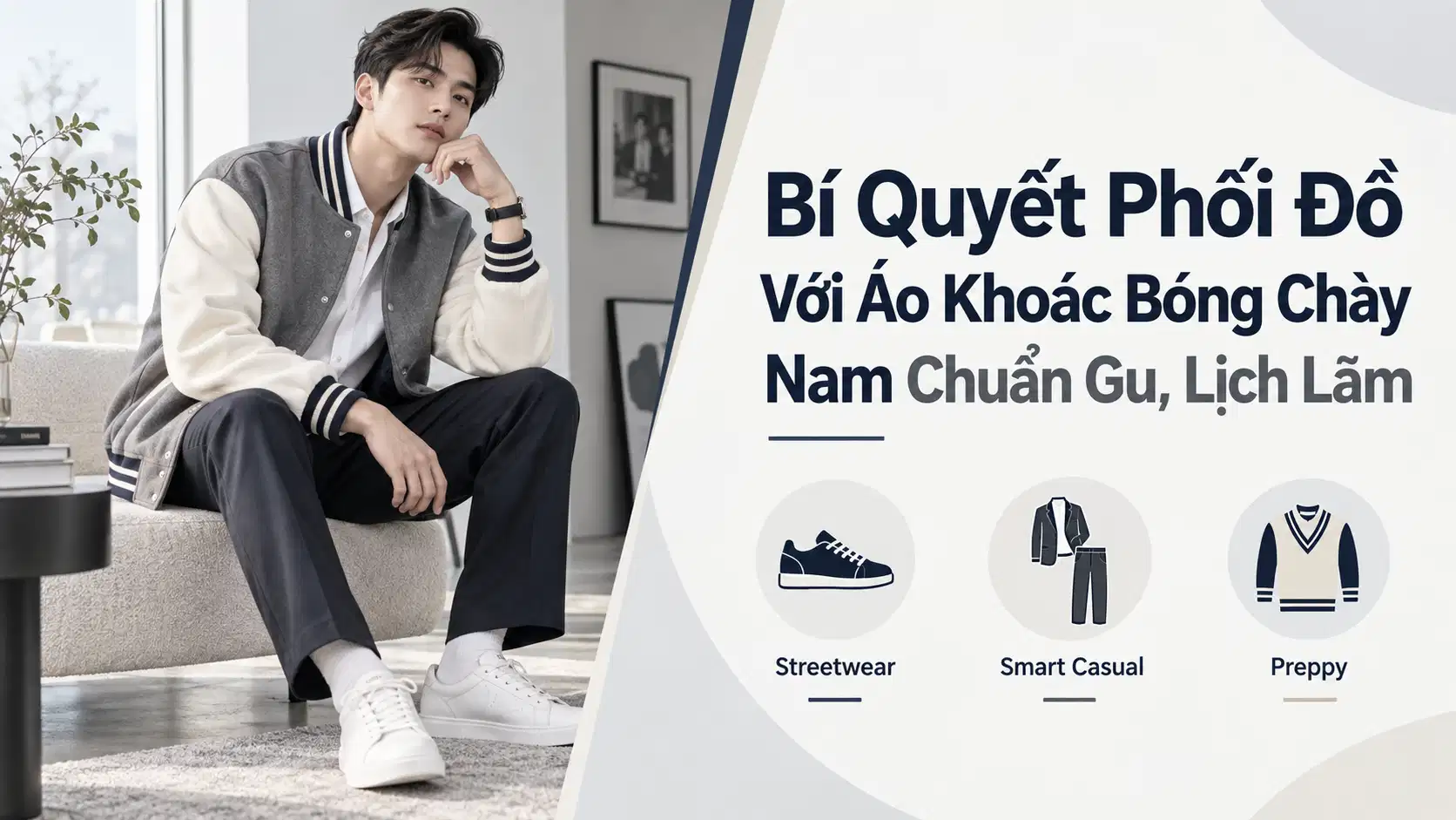 Bí Quyết Phối Đồ Với Áo Khoác Bóng Chày Nam Chuẩn Gu, Lịch Lãm