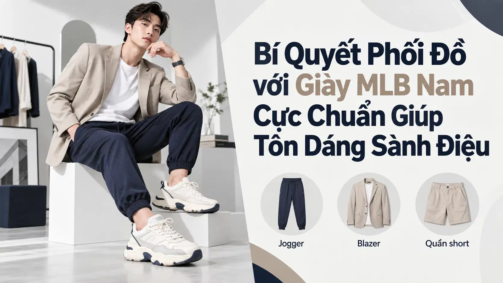 Bí Quyết Phối Đồ với Giày MLB Nam Cực Chuẩn Giúp Tôn Dáng Sành Điệu