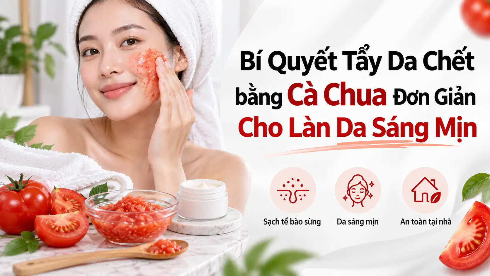 Bí Quyết Tẩy Da Chết bằng Cà Chua Đơn Giản Cho Làn Da Sáng Mịn