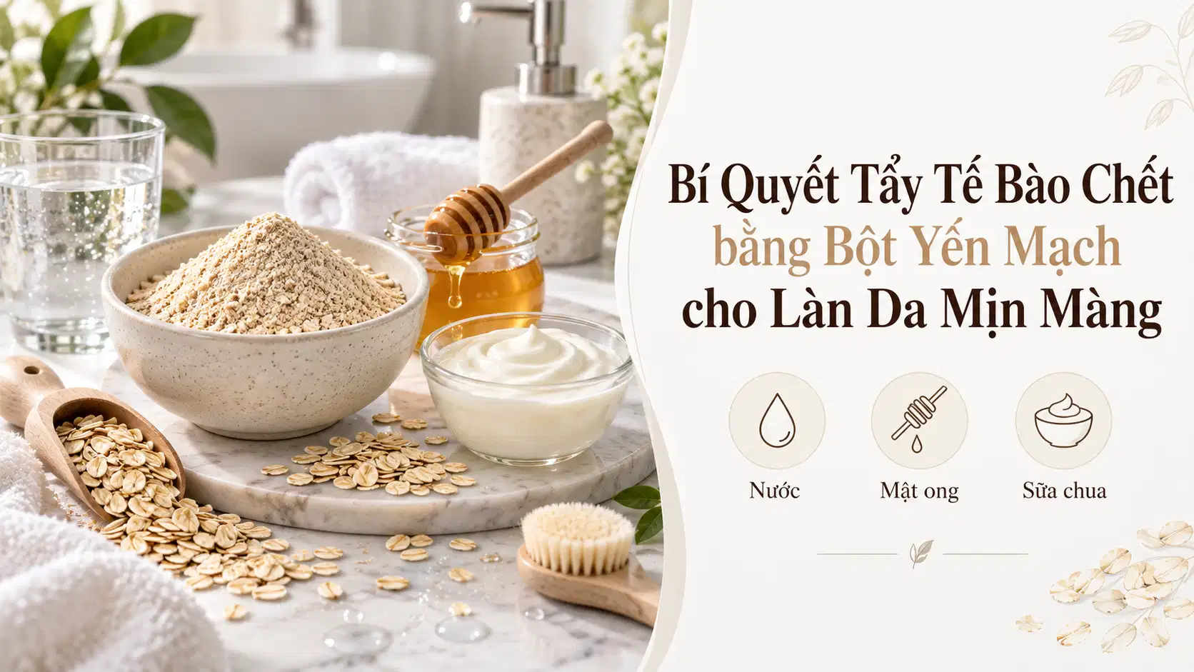 Bí Quyết Tẩy Tế Bào Chết bằng Bột Yến Mạch cho Làn Da Mịn Màng