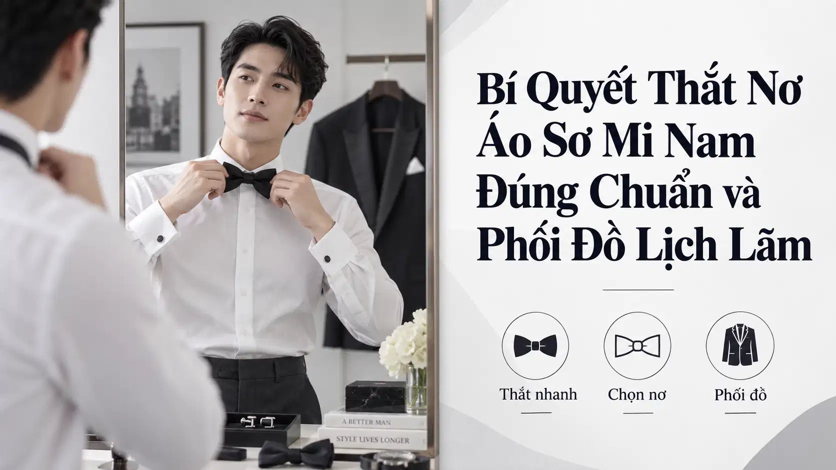 Bí Quyết Thắt Nơ Áo Sơ Mi Nam Đúng Chuẩn và Phối Đồ Lịch Lãm