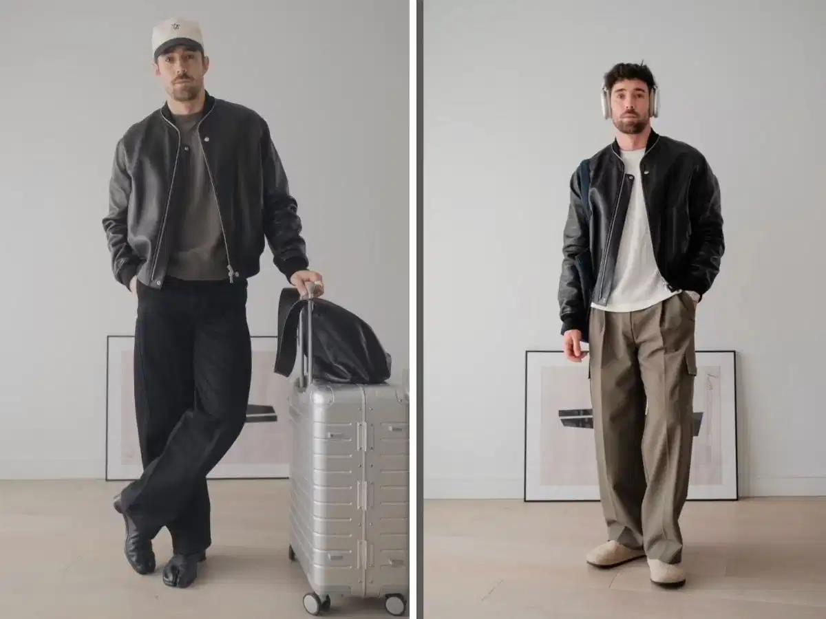 Bomber Jacket chất liệu da đanh chắc Áo khoác bomber da mang lại sự thoải mái và trẻ trung