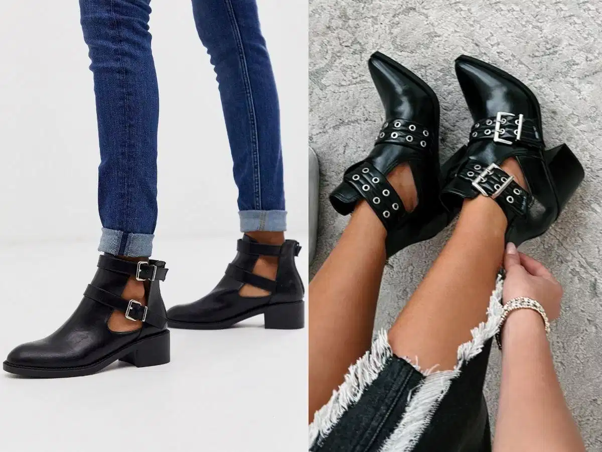 Boot cut-out Boot cut-out hở hai bên mắt cá