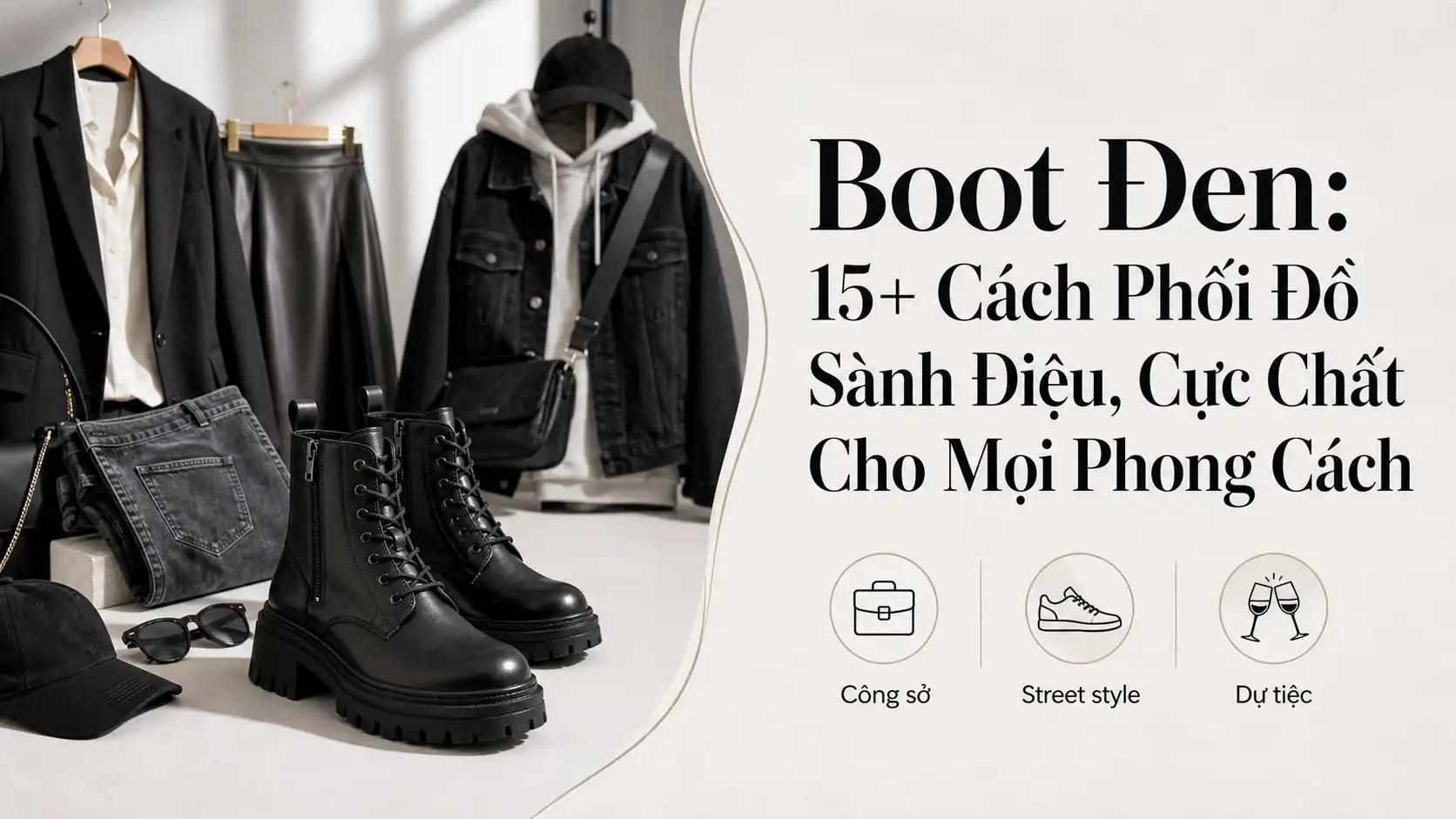 Cách Phối Đồ Với Boot Đen Sành Điệu Cho Mọi Phong Cách