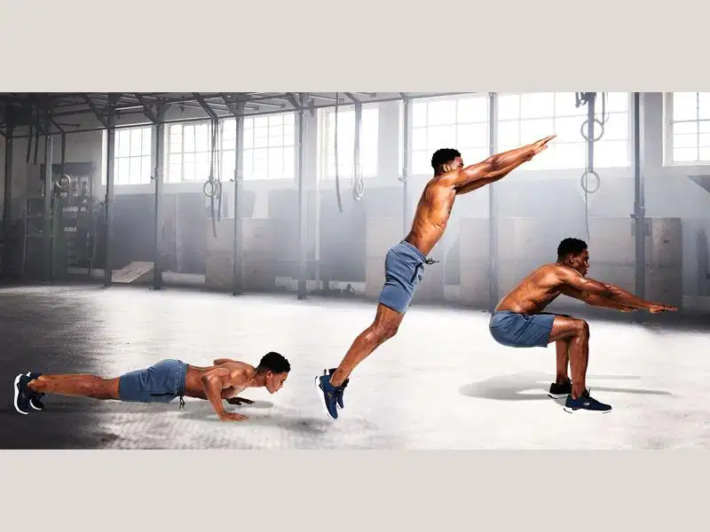 Burpee Broad Jump Động tác Burpee Broad Jump phát triển sức bật xa