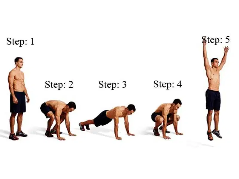 Burpee là một bài tập toàn thân nhằm rèn luyện thể lực Burpee rèn luyện thể lực và sức bền toàn diện