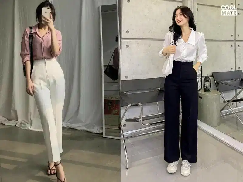 Set đồ Business Casual nữ thanh lịch hiện đại