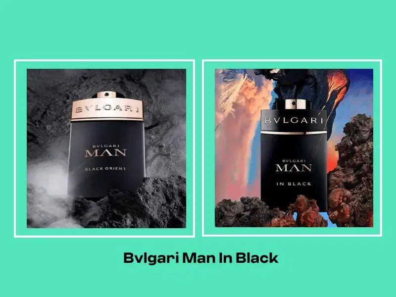 Chai nước hoa Bvlgari Man In Black màu đen nhám viền vàng