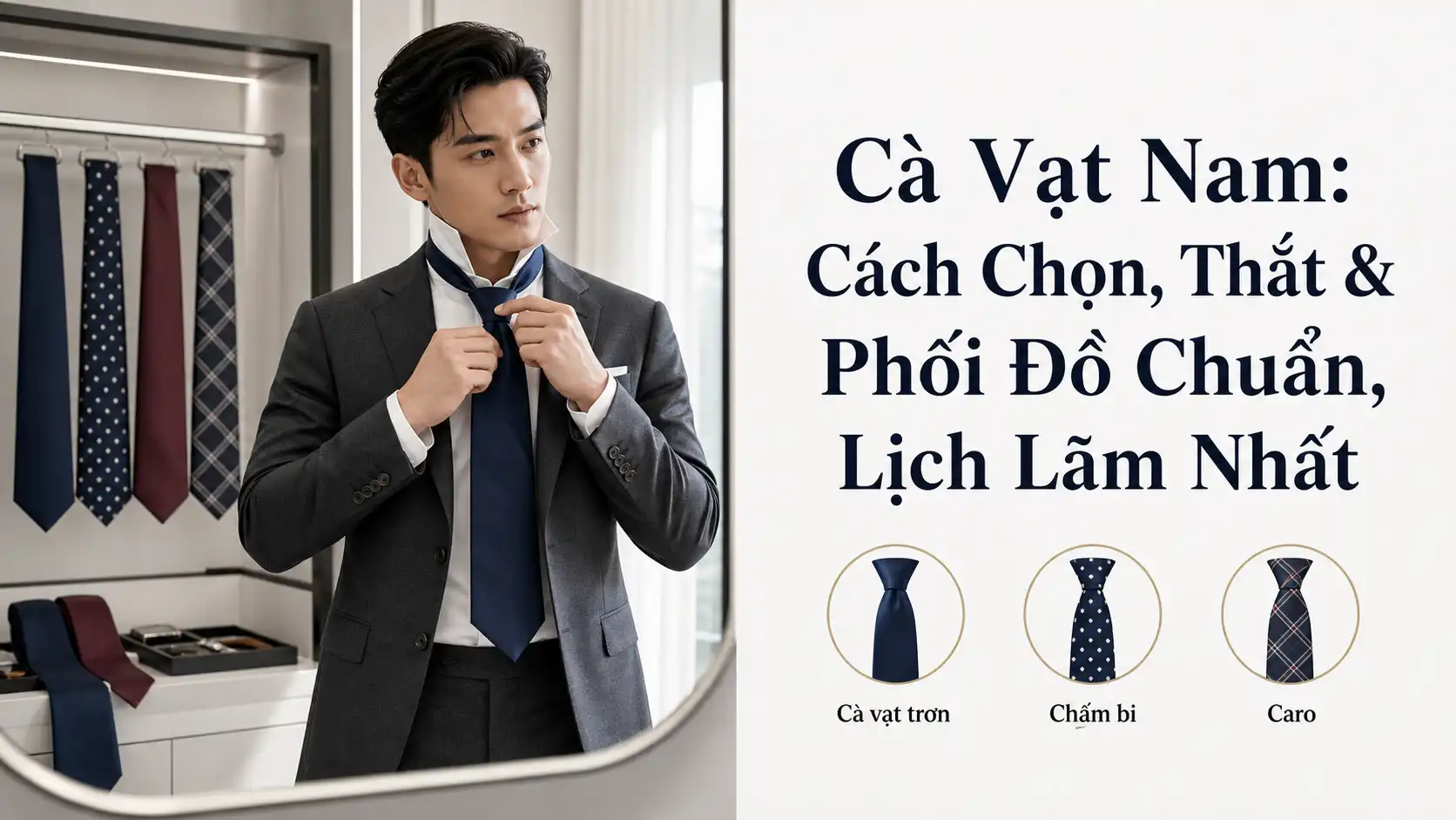 Cà Vạt Nam: Cách Chọn, Thắt & Phối Đồ Lịch Lãm Nhất