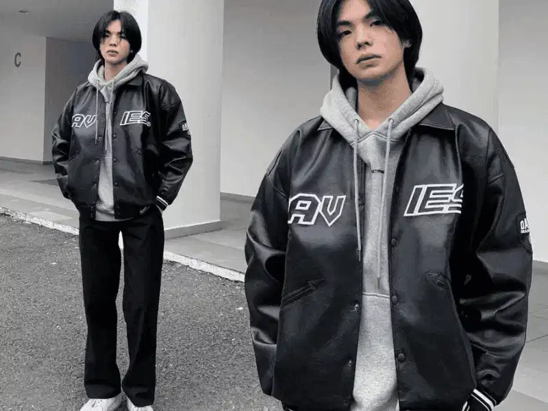 Áo khoác bomber phối quần tây nam