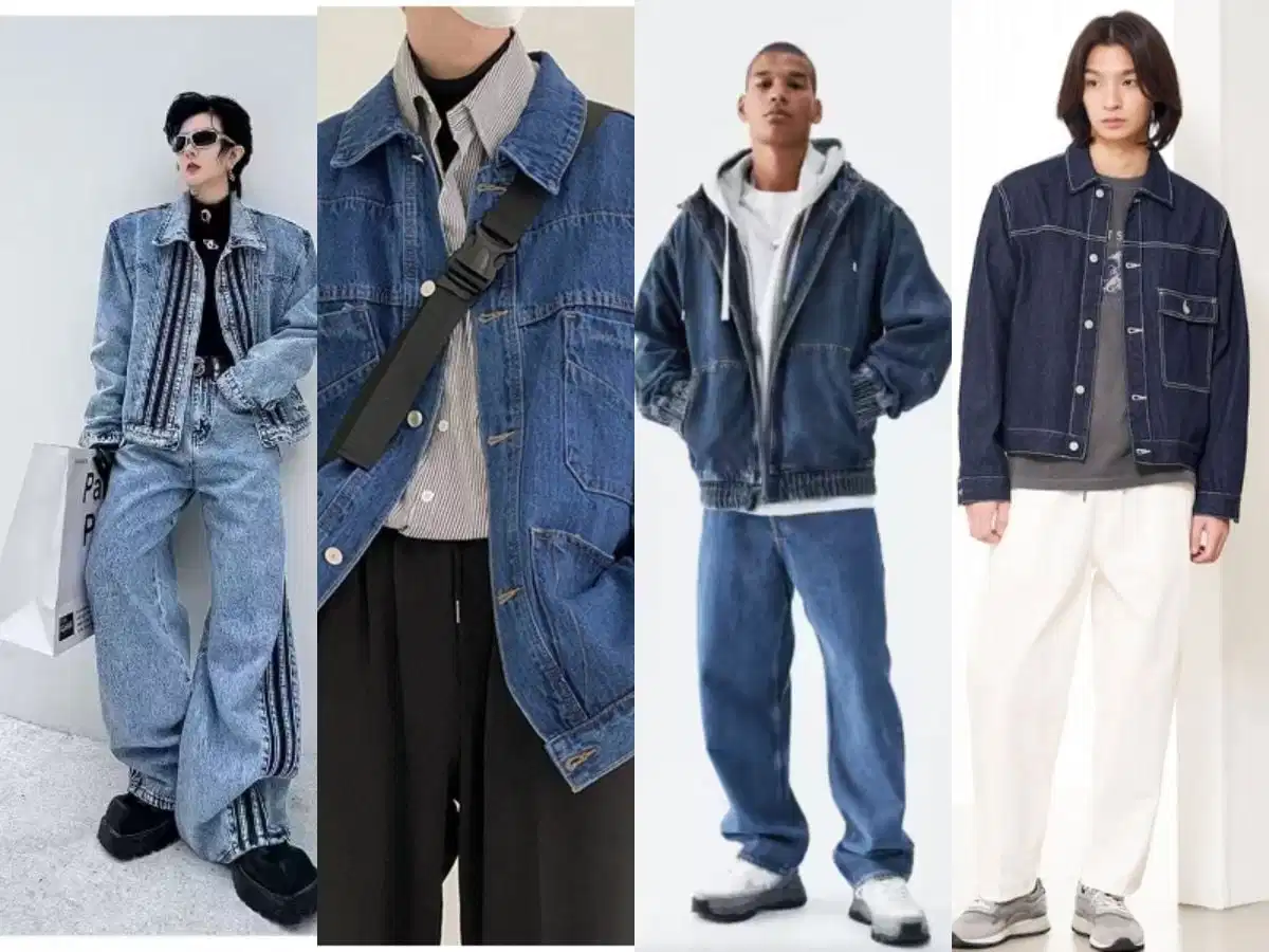 Các phương án phối lớp trang phục cùng áo khoác jean nam xắn tay Các phương án phối lớp trang phục cùng áo khoác jean nam xắn tay