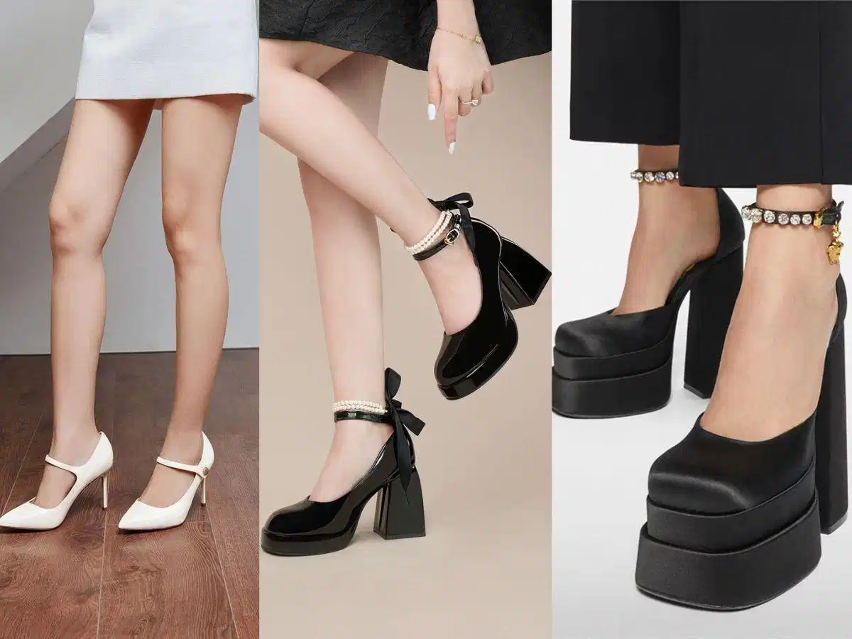 Các kiểu giày Mary Jane cao gót Các kiểu giày Mary Jane cao gót