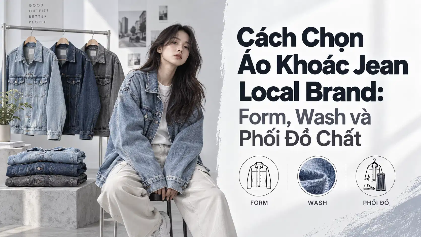 Cách Chọn Áo Khoác Jean Local Brand: Form, Wash và Phối Đồ Chất