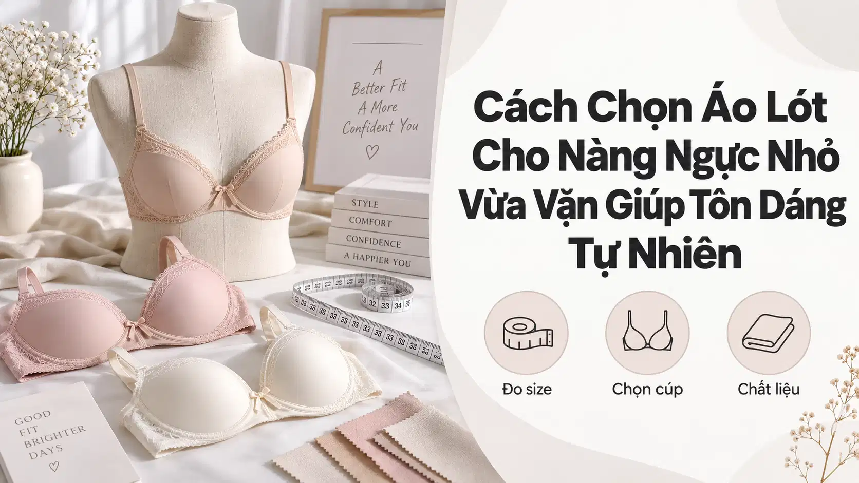 Cách Chọn Áo Lót Cho Nàng Ngực Nhỏ Vừa Vặn Giúp Tôn Dáng Tự Nhiên
