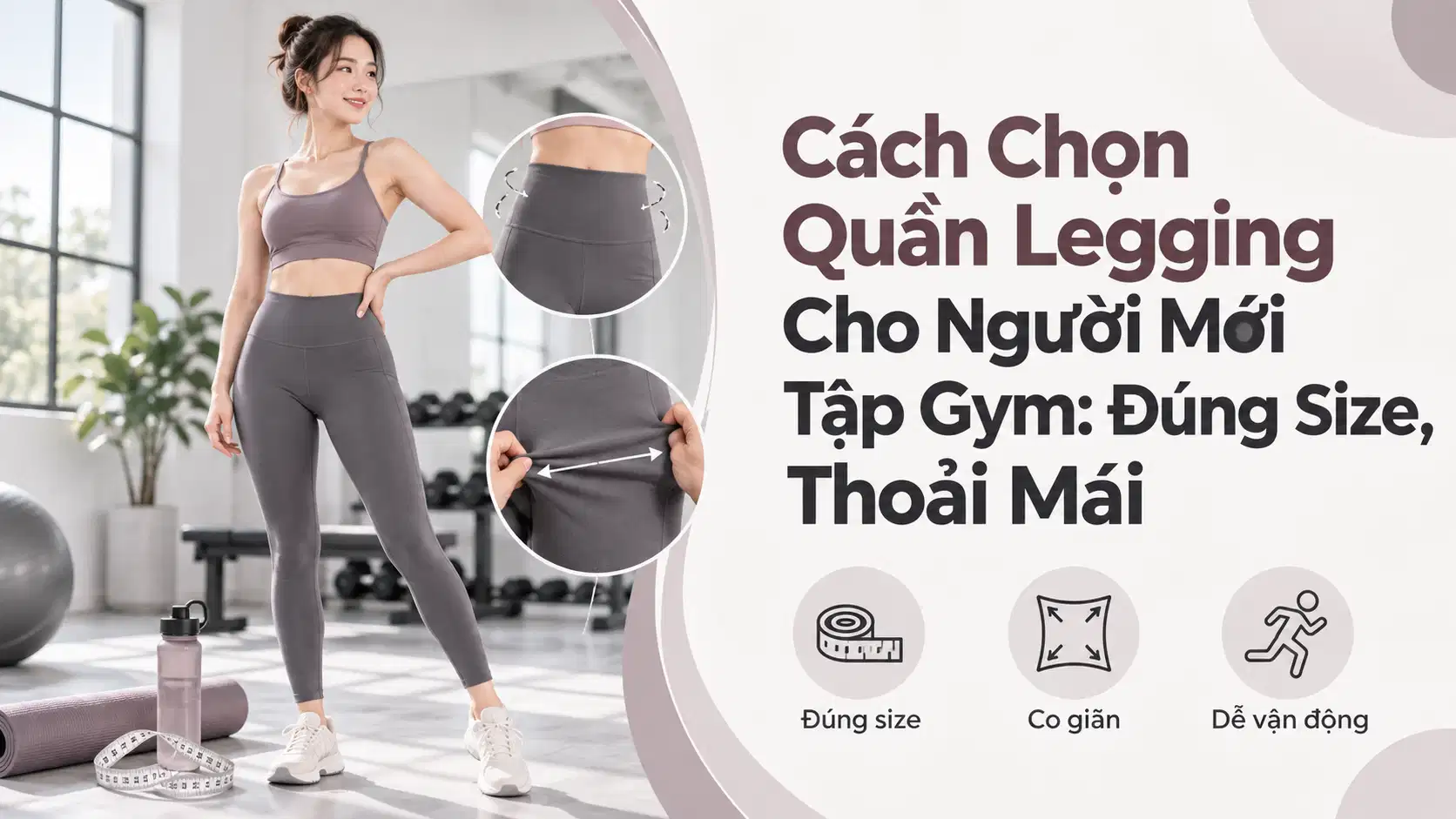 Cách Chọn Quần Legging Cho Người Mới Tập Gym: Đúng Size, Thoải Mái