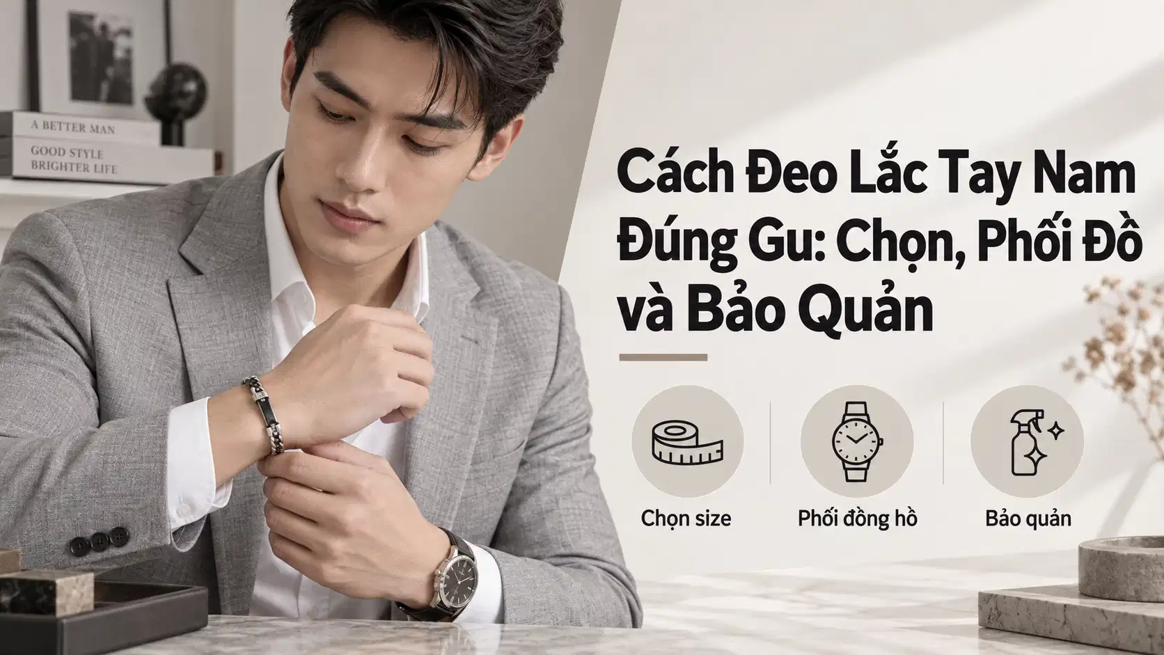 Cách Đeo Lắc Tay Nam Đúng Gu: Chọn, Phối Đồ và Bảo Quản