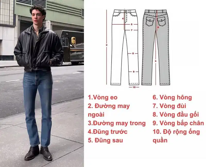 Cách đo kích thước quần jean Cách đo kích thước quần jean