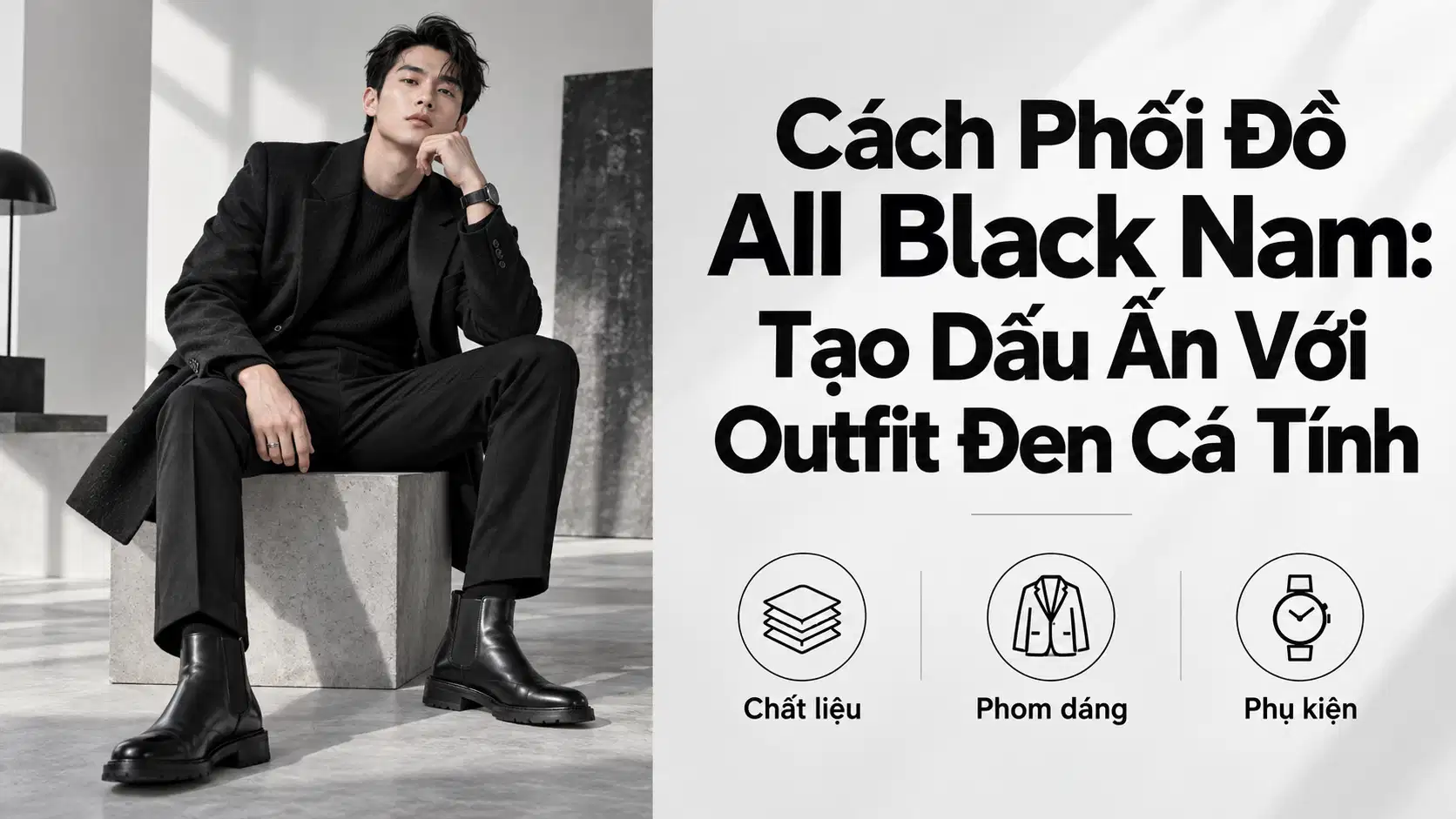 Cách Phối Đồ All Black Nam: Tạo Dấu Ấn Với Outfit Đen Cá Tính