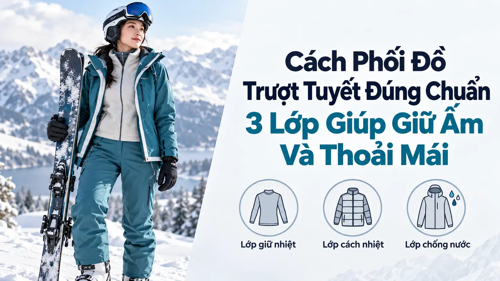 Cách Phối Đồ Trượt Tuyết Đúng Chuẩn 3 Lớp Giúp Giữ Ấm Và Thoải Mái