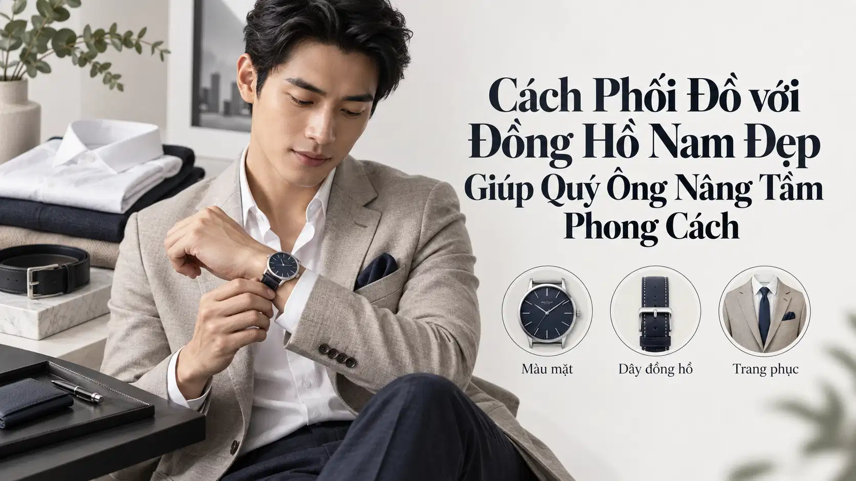 Cách Phối Đồ với Đồng Hồ Nam Đẹp Giúp Quý Ông Nâng Tầm Phong Cách