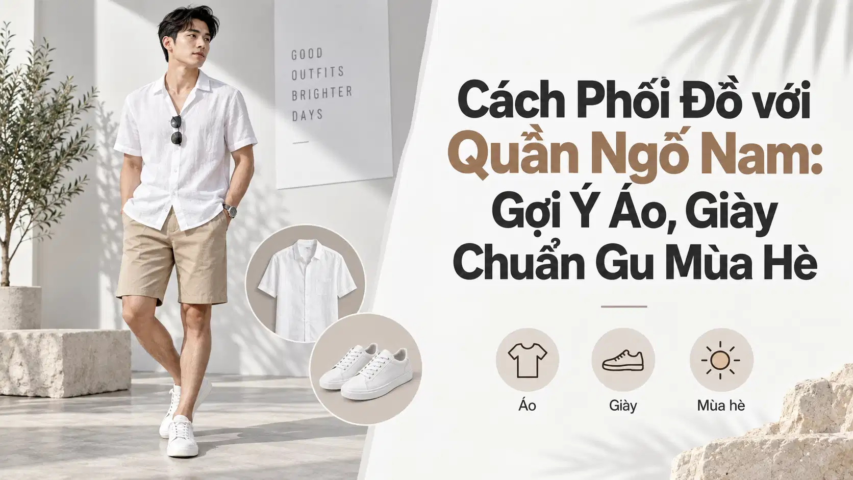 Cách Phối Đồ với Quần Ngố Nam: Gợi Ý Áo, Giày Chuẩn Gu Mùa Hè