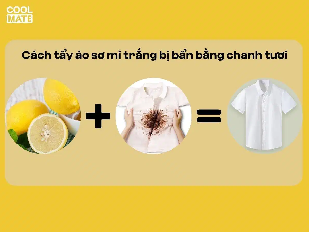 Xử lý áo sơ mi trắng bị dính màu