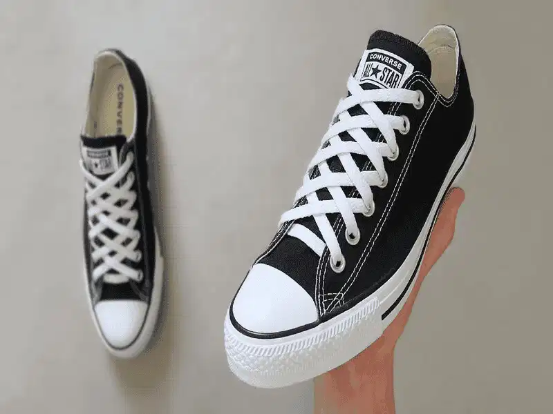 Kiểu buộc hình kim cương trên Converse Thắt dây giày Converse kiểu kim cương độc đáo