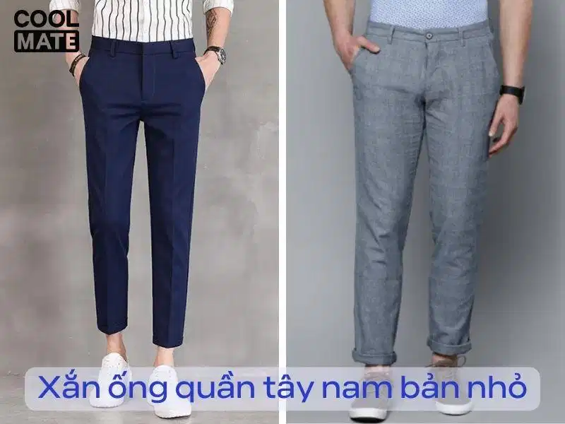 Cách xắn ống quần tây nam bản nhỏ Cách xắn ống quần tây nam bản nhỏ