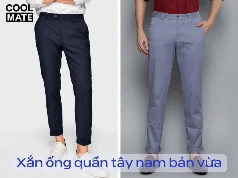 Cách xắn ống quần tây nam bản vừa Cách xắn ống quần tây nam bản vừa