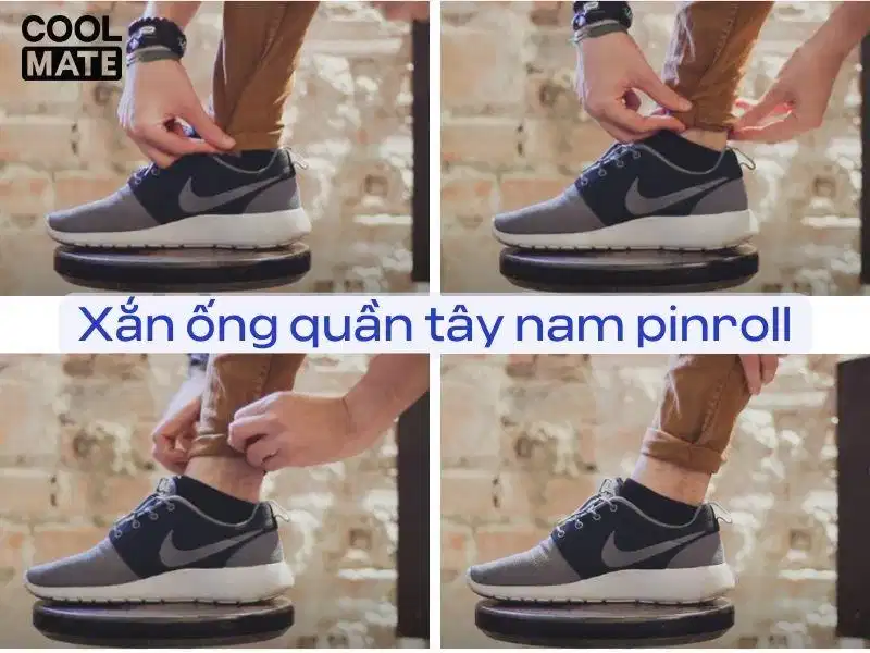 Cách xắn ống quần tây nam kiểu pinroll Cách xắn ống quần tây nam kiểu pinroll