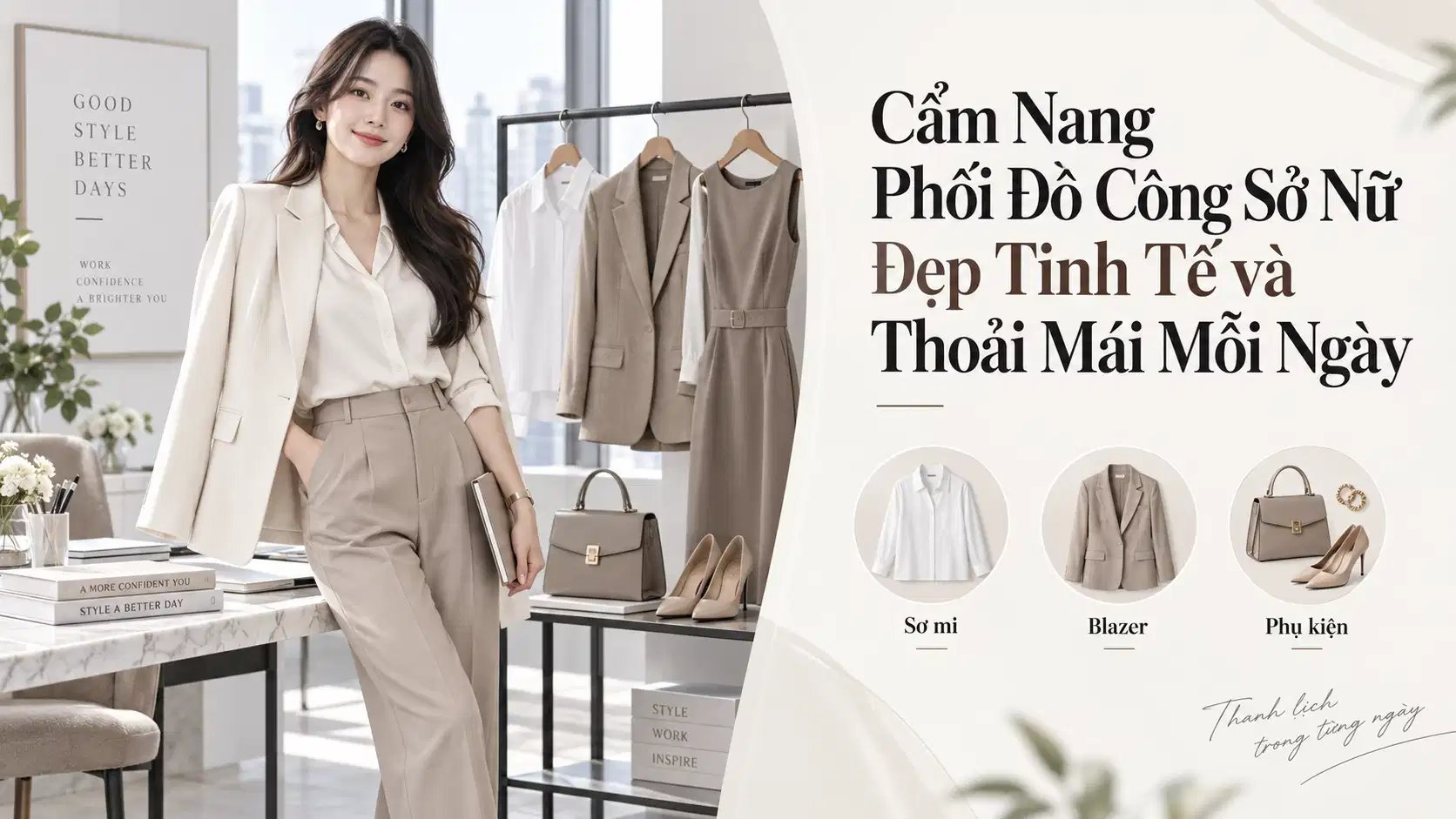 Cẩm Nang Phối Đồ Công Sở Nữ Đẹp Tinh Tế và Thoải Mái Mỗi Ngày