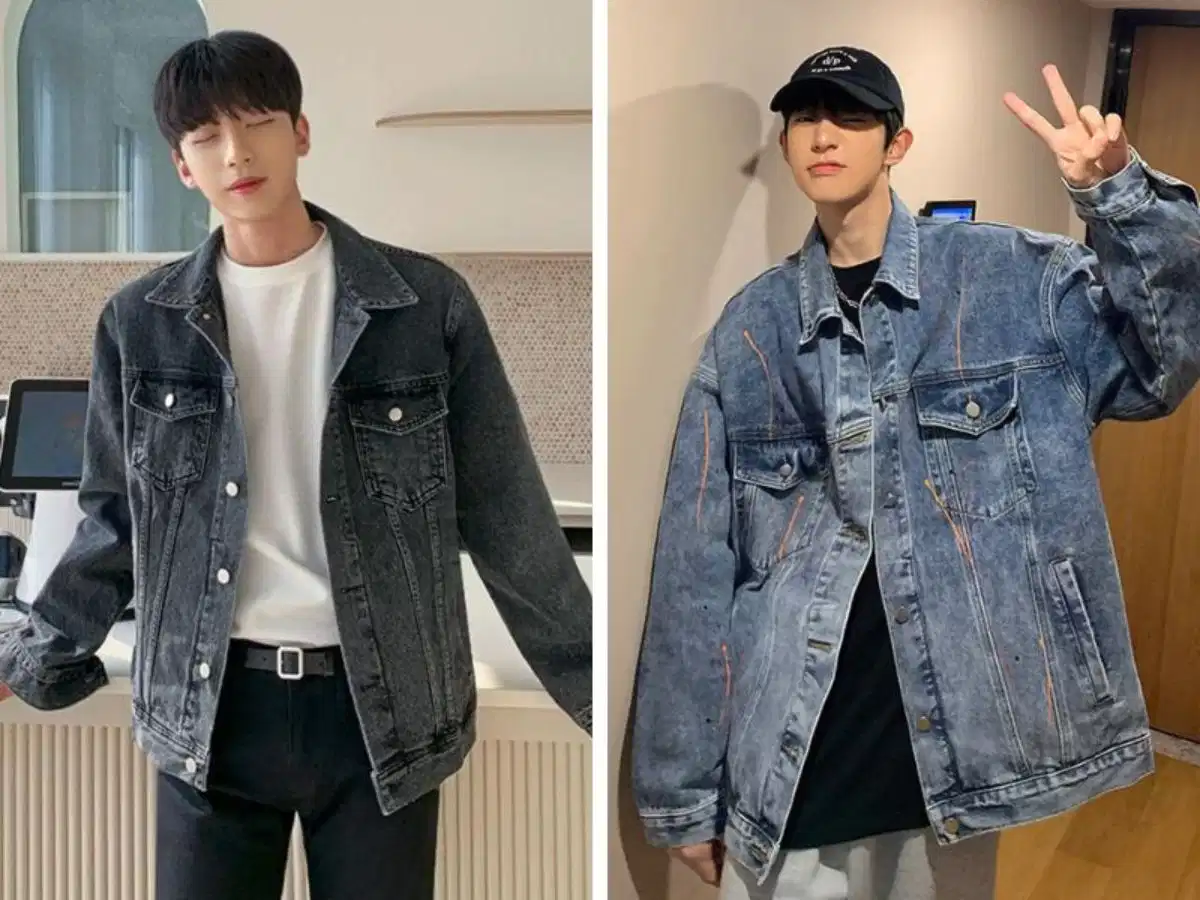 Áo khoác denim nam dáng boxy phối đồ hằng ngày Áo khoác denim nam dáng boxy phối đồ hằng ngày