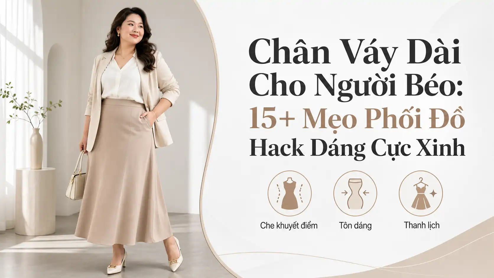 Chân Váy Dài Cho Người Béo: Mẹo Phối Đồ Hack Dáng Xinh