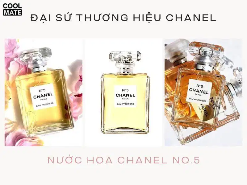 Chai nước hoa Chanel No 5 đặt trong không gian trưng bày sang trọng