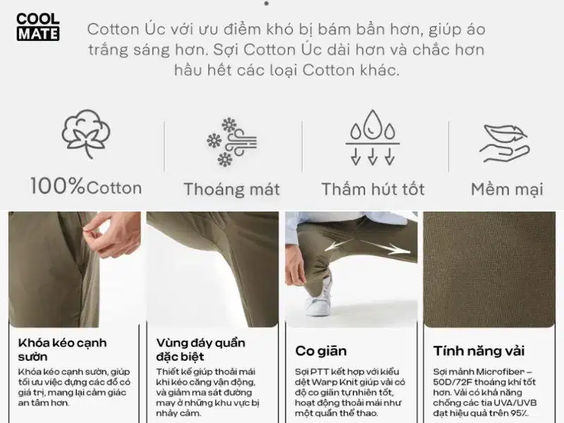 Chất liệu trang phục mềm mại thoải mái