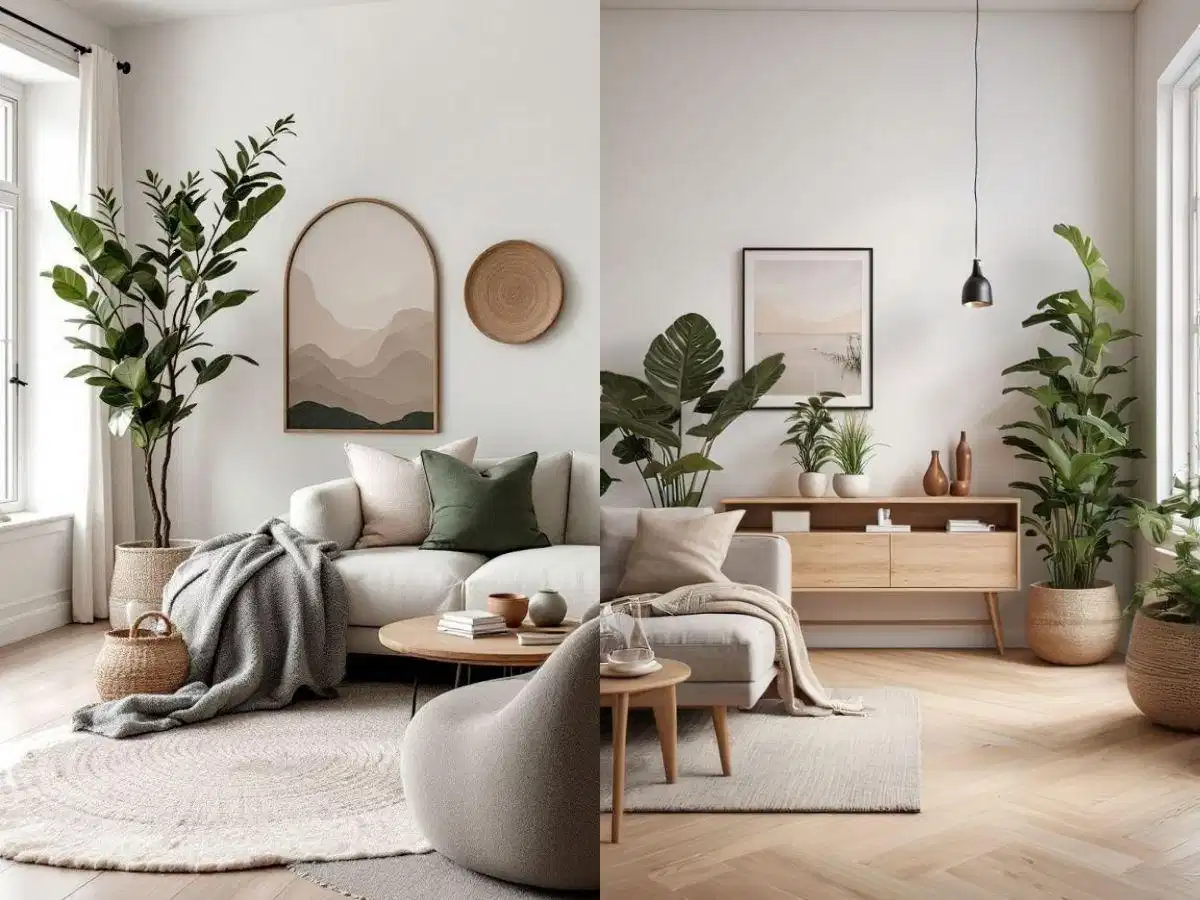 Chất Liệu Của Phong Cách Scandinavian Chất liệu sợi tự nhiên thô mộc đặc trưng của phong cách Bắc Âu
