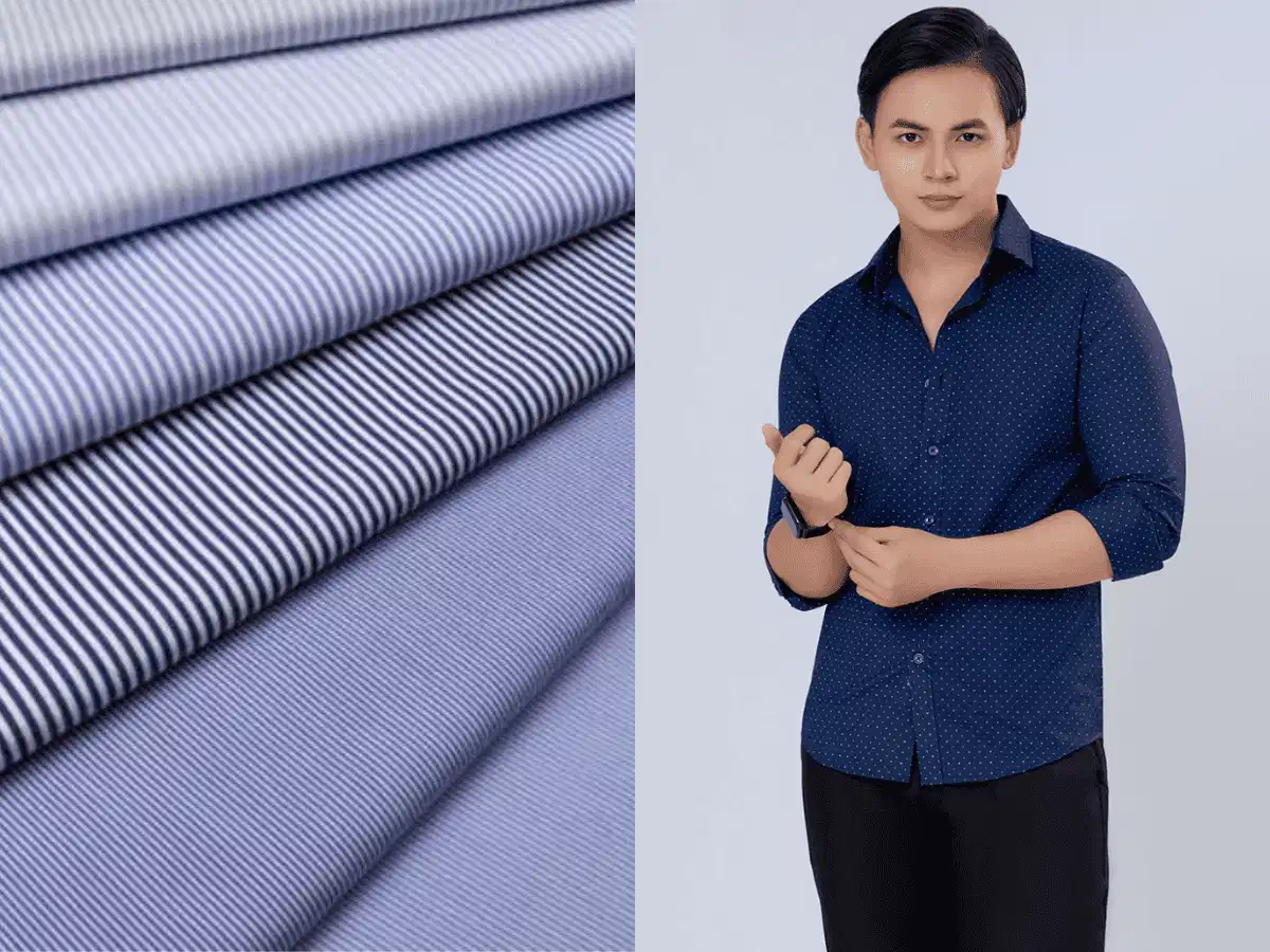 Vải Kate dùng để may áo sơ mi