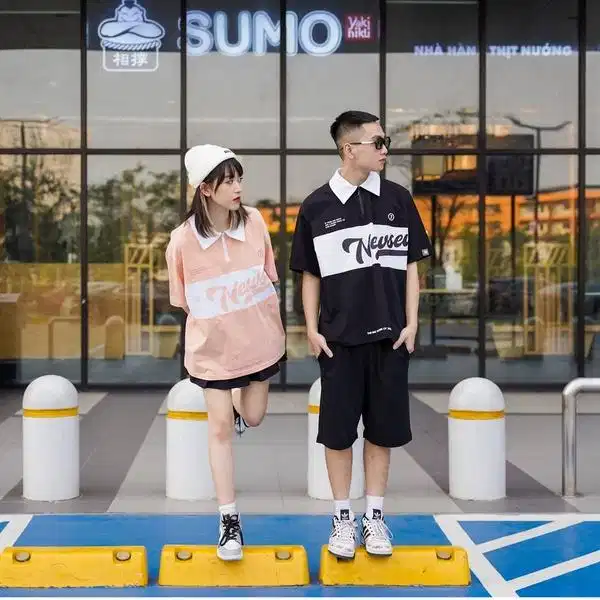 Bảng màu phong phú của polo tay lỡ Bảng màu phong phú của polo tay lỡ