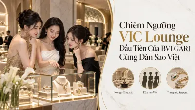 Chiêm Ngưỡng VIC Lounge Đầu Tiên Của BVLGARI Cùng Dàn Sao Việt