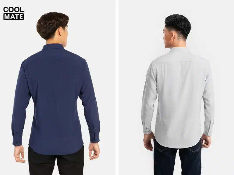 Kiểm tra đường may vai áo sơ mi nam Kiểm tra đường may vai áo sơ mi nam