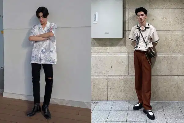 Chọn áo thun form rộng dáng chữ nhật Áo thun vai rơi tạo điểm nhấn cấu trúc cho dáng người hình chữ nhật