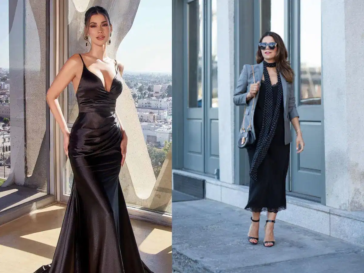 Chọn váy đen dự tiệc Chọn váy đen dự tiệc