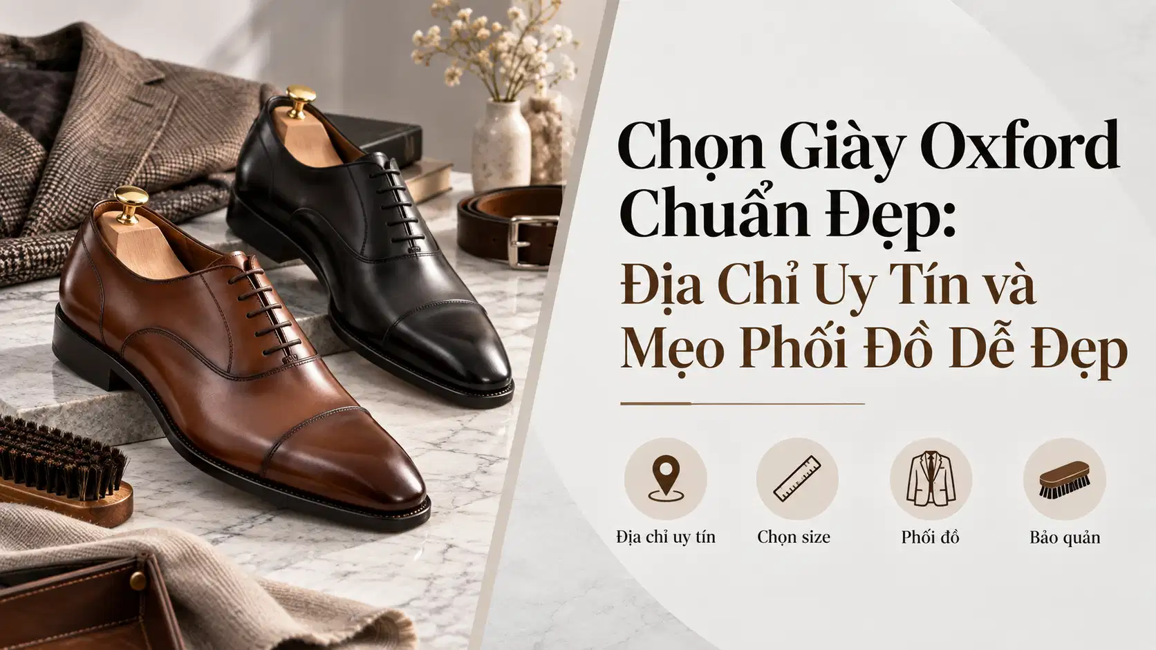 Chọn Giày Oxford Chuẩn Đẹp: Địa Chỉ Uy Tín và Mẹo Phối Đồ Dễ Đẹp
