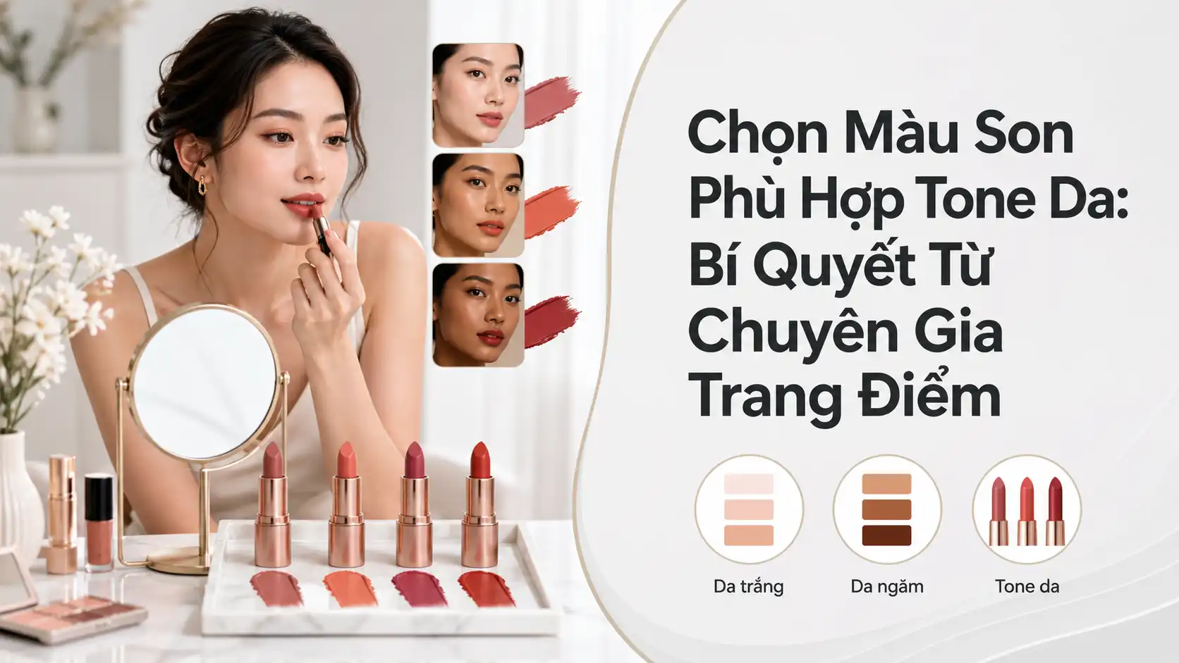 Cách Chọn Màu Son Phù Hợp Với Tone Da Theo Chuyên Gia